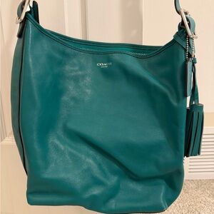 Coach Turquoise Leather Hobo Bag